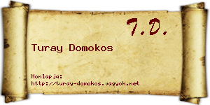 Turay Domokos névjegykártya
